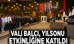 Vali Balcı, yılsonu etkinliğine katıldı