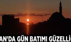 Van'da gün batımı güzelliği