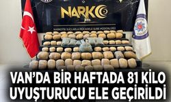 Van’da bir haftada 81 kilo uyuşturucu ele geçirildi