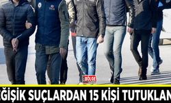 Van’da değişik suçlardan 15 kişi tutuklandı