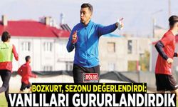 Vanspor'dan ayrılan Teknik Direktör Bozkurt, sezonu değerlendirdi