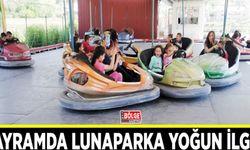 Bayramda lunaparka yoğun ilgi…