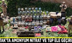 Çatak'ta 6 kilo amonyum nitrat ve 102 tüp ele geçirildi