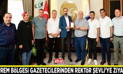 Deprem bölgesi gazetecilerinden Rektör Şevli’ye ziyaret