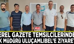 Gazete temsilcilerinden BİK Müdürü Uluçamlıbel’e ziyaret…