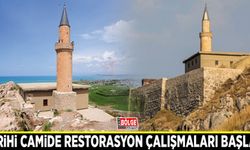 Tarihi camide restorasyon çalışmaları başladı