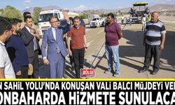 Vali Balcı müjdeyi verdi; Sahil yolu sonbaharda hizmette