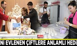 Yeni evlenen çiftlere anlamlı hediye