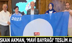 Başkan Akman, ‘Mavi Bayrağı’ teslim aldı