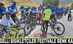 Engelli bisikletçiler festivale renk kattı