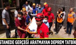 Hastanede gerçeği aratmayan deprem tatbikatı