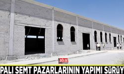 Kapalı semt pazarlarının yapımı sürüyor