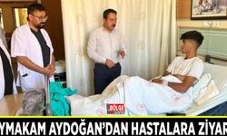 Kaymakam Aydoğan’dan hastalara ziyaret