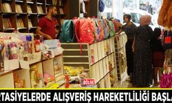 Kırtasiyelerde alışveriş hareketliliği başladı