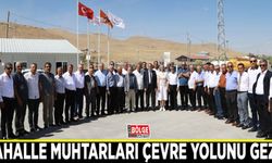 Mahalle muhtarları çevre yolunu gezdi