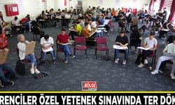 Öğrenciler özel yetenek sınavında ter döktü