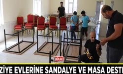 Taziye evlerine sandalye ve masa desteği