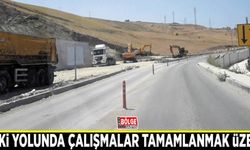 TOKİ yolunda çalışmalar tamamlanmak üzere