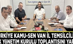 Türkiye Kamu-Sen Van İl Temsilciliği ilk yönetim kurulu toplantısını yaptı