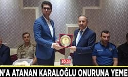 Van'a atanan Karaloğlu onuruna yemek...