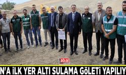 Van'a ilk yer altı sulama göleti yapılıyor