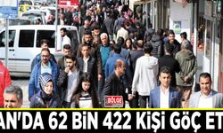 Van'da 62 bin 422 kişi göç etti