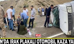 Van'da Irak plakalı otomobil kaza yaptı