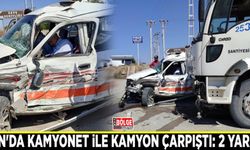 Van'da kamyonet ile kamyon çarpıştı: 2 yaralı