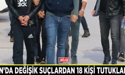 Van’da değişik suçlardan 18 kişi tutuklandı
