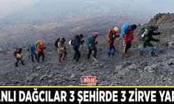 Vanlı dağcılar 3 şehirde 3 zirve yaptı