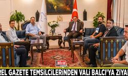 Yerel gazete temsilcilerinden Vali Balcı’ya ziyaret