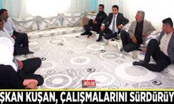 Başkan Kuşan, çalışmalarını sürdürüyor