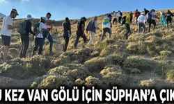 Bu kez Van Gölü için Süphan’a çıktı