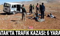 Çatak'ta trafik kazası: 6 yaralı