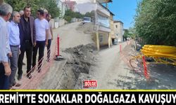 Edremit’te sokaklar doğalgaza kavuşuyor