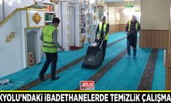 İpekyolu’ndaki ibadethanelerde temizlik çalışması…