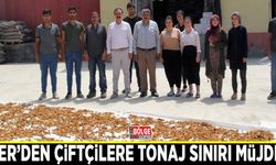 Süer’den çiftçilere tonaj sınırı müjdesi