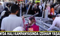 Van'da halı kampanyasında izdiham yaşandı
