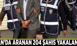 Van’da aranan 204 şahıs yakalandı