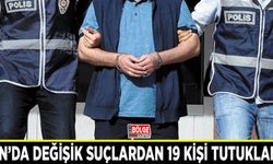Van’da değişik suçlardan 19 kişi tutuklandı