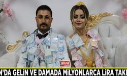 Van’da gelin ve damada milyonlarca lira takıldı