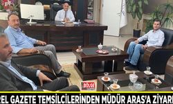 Yerel Gazete Temsilcilerinden Milli Eğitim Müdürü Aras’a ziyaret…