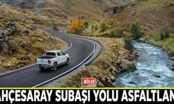 Bahçesaray Subaşı Yolu asfaltlandı