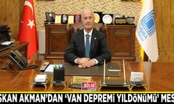 Başkan Akman’dan ‘Van Depremi Yıldönümü’ mesajı 