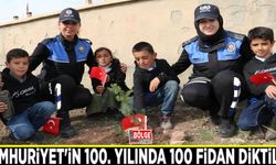 Cumhuriyet'in 100. yılında 100 fidan diktiler