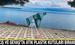 Erciş ve Gevaş ilçelerine atık plastik kutuları bırakıldı