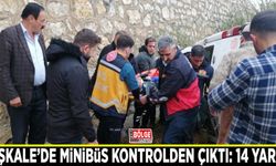 Minibüs kontrolden çıktı: 14 yaralı