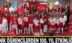 Minik öğrencilerden 100. Yıl etkinliği…