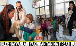 Minikler hayvanları yakından tanıma fırsatı buldu