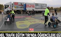 Mobil Trafik Eğitim Tırında öğrencilere eğitim verildi